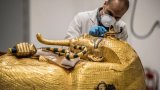 The Bright Side: Egyptian restorers give King Tut's treasures a golden glow