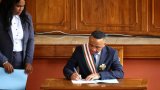 Madagascar military leader Colonel Michael Randrianirina sworn in as president