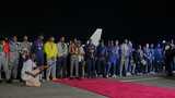 Africa Cup champions receive hero's welcome on return to Dakar