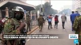 Kenyan policeman arrested in blogger's death as hundreds protest