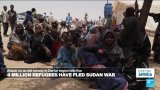 Four million people have fled Sudan since start of war